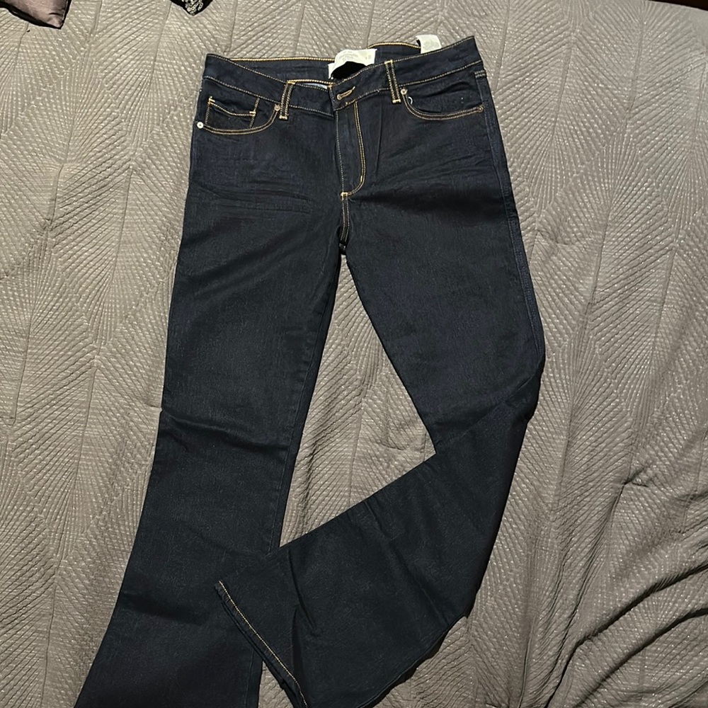 Abercrombie & Fitch Dark Blue Women's Boot Cut Jeans